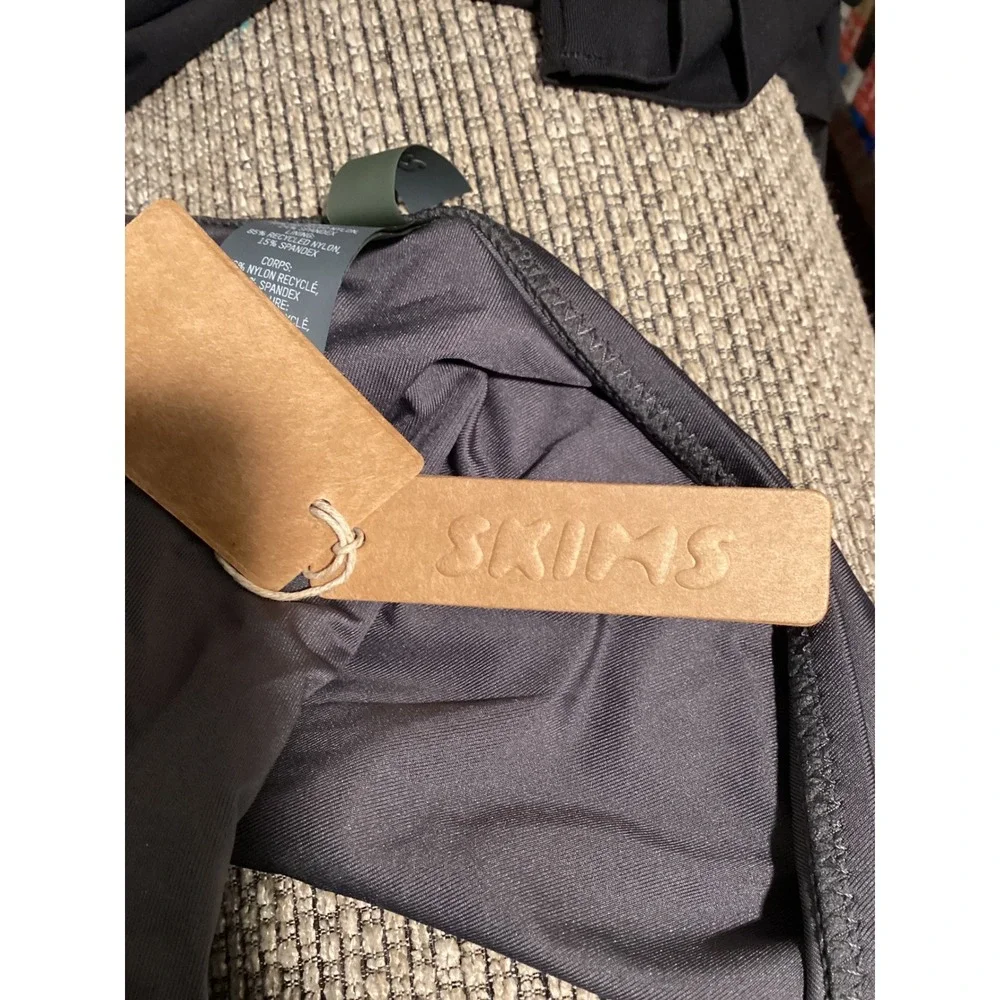 SKIMS Swim Monokini Gunmetal Grey Cutout One Piece Racerback SW-MKN-0012 XL